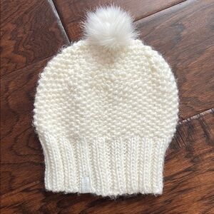 Pistil Cream Knit Beanie with Pom-Pom